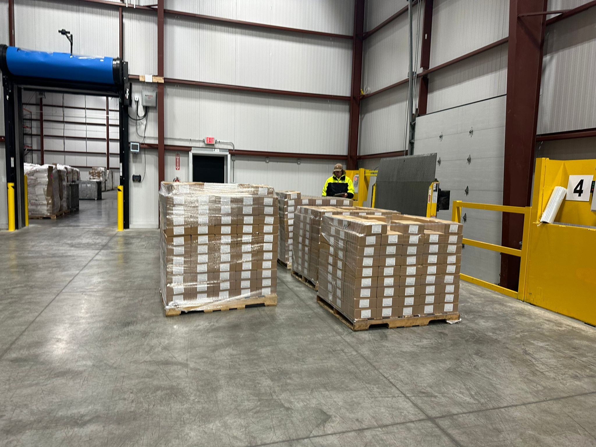 Semi trucks at RV Cold Storage facility